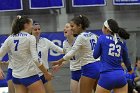 Volleyball vs Emerson  Wheaton College Women's Volleyball vs Emerson College. - Photo by Keith Nordstrom : Wheaton, Volleyball, VB2019
